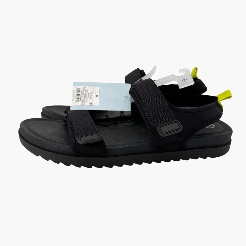 NEW Cat & Jack JJ Power Strap Sandals - Black - Size 6